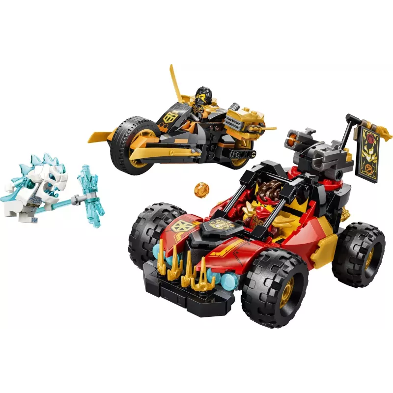 LEGO NINJAGO 71864 Kai un Cole apvienojamie transportlīdzekļi (394 gab.)