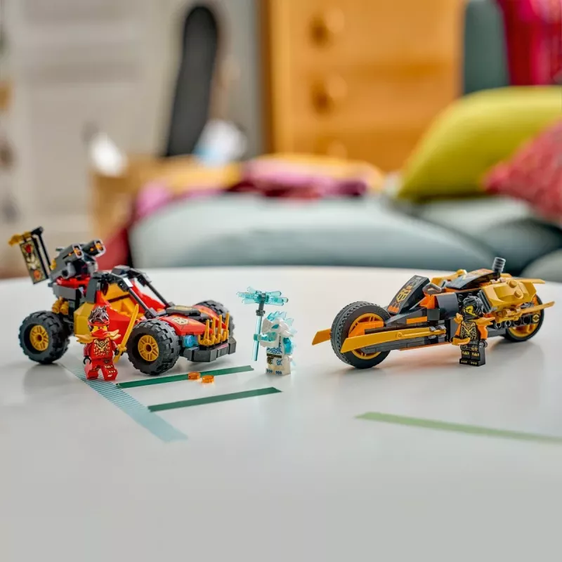 LEGO NINJAGO 71864 Kai un Cole apvienojamie transportlīdzekļi (394 gab.)