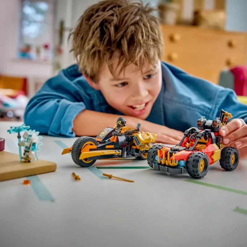LEGO NINJAGO 71864 Kai un Cole apvienojamie transportlīdzekļi (394 gab.)