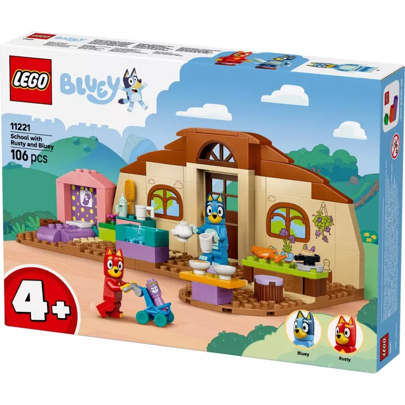LEGO Bluey 11221 Skola ar Rusty un Bluey (106 gab.)