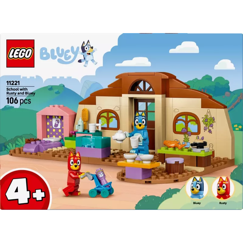 LEGO Bluey 11221 Skola ar Rusty un Bluey (106 gab.)