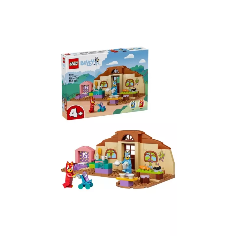 LEGO Bluey 11221 Skola ar Rusty un Bluey (106 gab.)