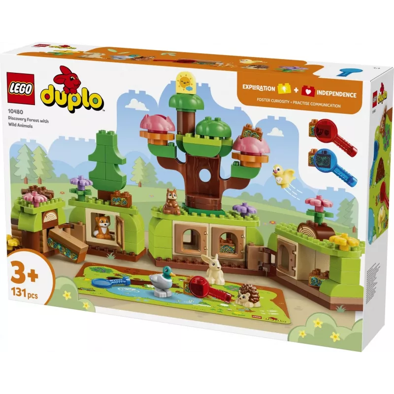 LEGO DUPLO 10480 Atklājumu mežs ar savvaļas dzīvniekiem (131 gab.)