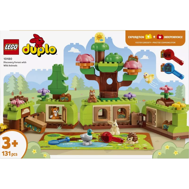 LEGO DUPLO 10480 Atklājumu mežs ar savvaļas dzīvniekiem (131 gab.)