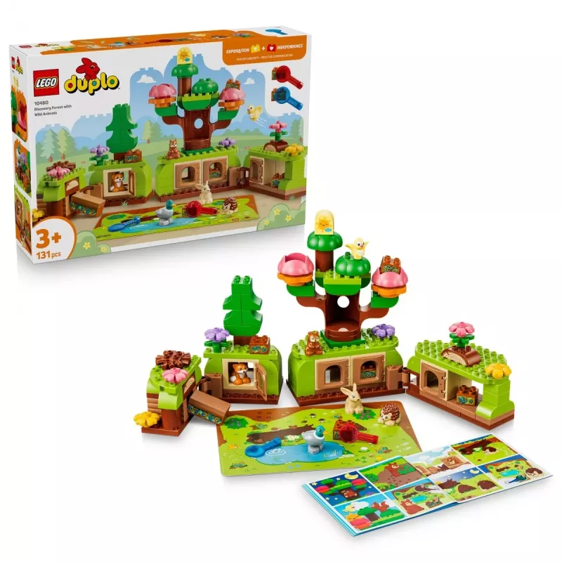 LEGO DUPLO 10480 Atklājumu mežs ar savvaļas dzīvniekiem (131 gab.)