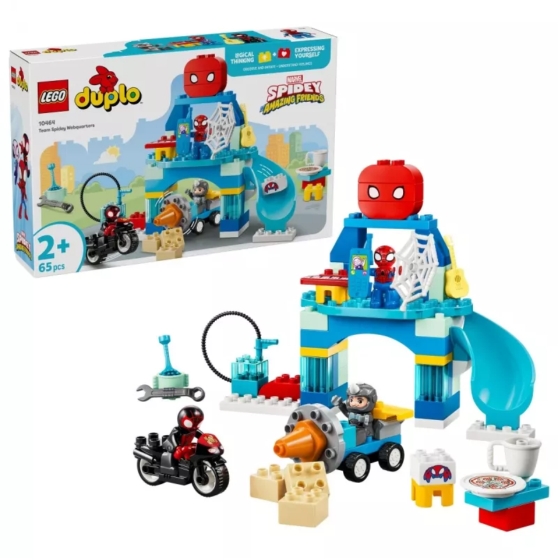 LEGO DUPLO Marvel 10464 Spaidija komandas slēptuve (65 gab.)
