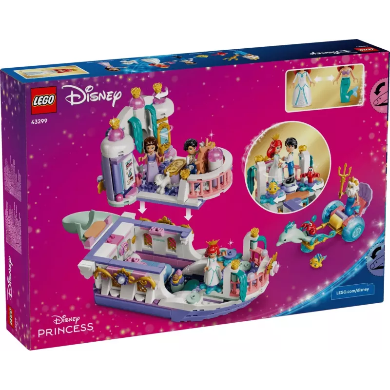 LEGO Disney 43299 Ariēlas karaliskās kāzu laiva (519 gab.)