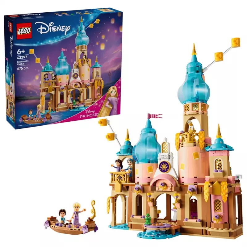LEGO Disney 43297 Rapunzeles pils (676 gab.)