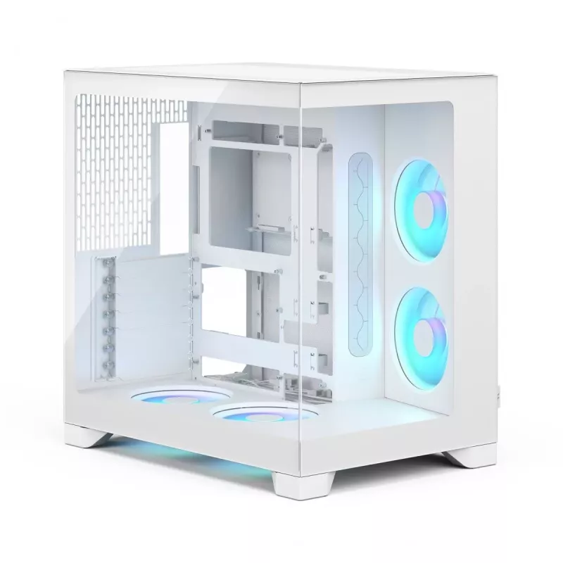 Fractal Design Pop 2 Vision White RGB ATX Mid-Tower korpuss (rūdīts stikls)