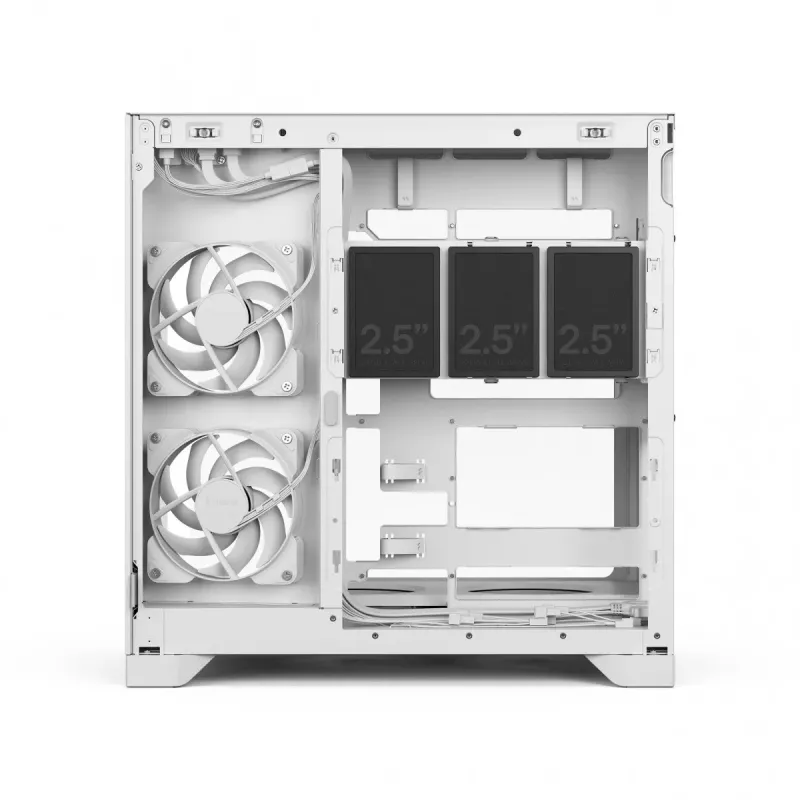 Fractal Design Pop 2 Vision White RGB ATX Mid-Tower korpuss (rūdīts stikls)