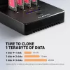 AXAGON ADSA-M2C44 USB4 40Gbps 4-Bay M.2 NVMe SSD Docking Station ar bezsaistes klonēšanas funkciju, alumīnijs, aktīvā dzesēšana