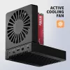 AXAGON ADSA-M2C44 USB4 40Gbps 4-Bay M.2 NVMe SSD Docking Station ar bezsaistes klonēšanas funkciju, alumīnijs, aktīvā dzesēšana