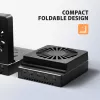 AXAGON ADSA-M2C44 USB4 40Gbps 4-Bay M.2 NVMe SSD Docking Station ar bezsaistes klonēšanas funkciju, alumīnijs, aktīvā dzesēšana