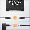 AXAGON ADSA-M2C44 USB4 40Gbps 4-Bay M.2 NVMe SSD Docking Station ar bezsaistes klonēšanas funkciju, alumīnijs, aktīvā dzesēšana