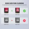 AXAGON ADSA-M2C44 USB4 40Gbps 4-Bay M.2 NVMe SSD Docking Station ar bezsaistes klonēšanas funkciju, alumīnijs, aktīvā dzesēšana
