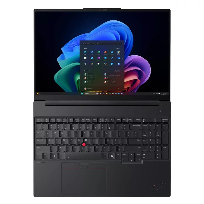 Lenovo ThinkPad E16 Gen 4 16 inch WUXGA biznesa klēpjdators Intel Core Ultra 5 325 16GB DDR5 512GB SSD Intel Graphics Windows 11 Pro Melns (QWERTZ)
