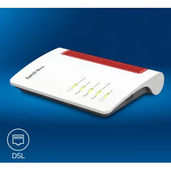AVM FRITZ!Box 7630 Wi-Fi 7 DSL maršrutētājs, divu joslu, līdz 3600 Mbit/s, 2.5 GbE WAN, DECT