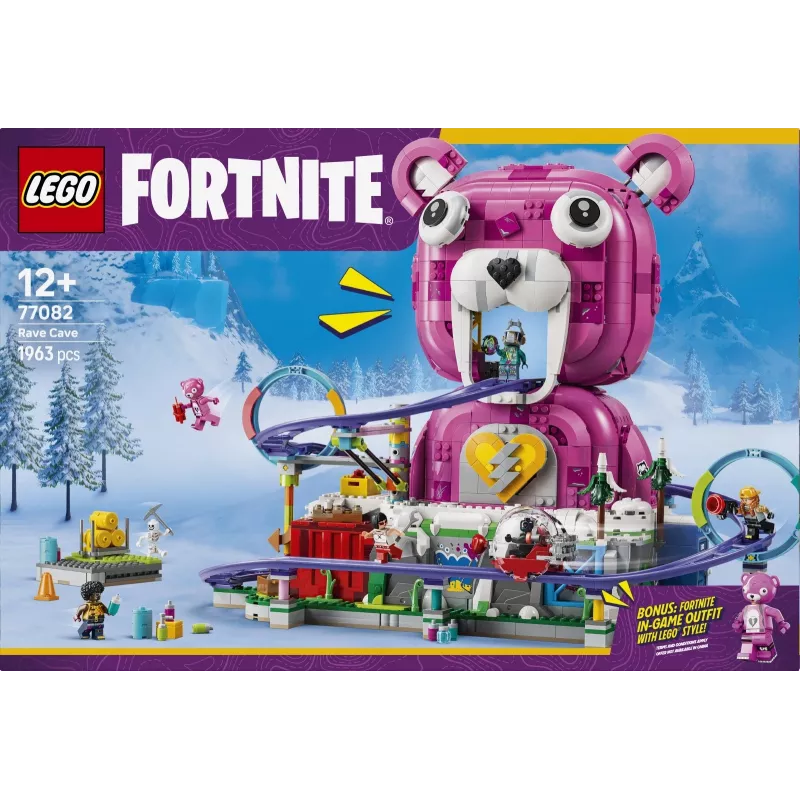 LEGO Fortnite 77082 Rave Cave (1963 gabali, vecumam no 12+)