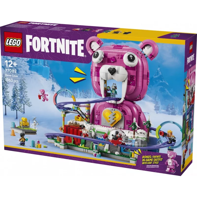 LEGO Fortnite 77082 Rave Cave (1963 gabali, vecumam no 12+)