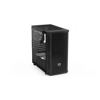 PC korpuss Endorfy Signum M30 ARGB — Micro Tower mATX, sieta priekšpuse, 3x 120 mm ARGB ventilatori, rūdīts stikls, USB-C 20 Gb/s