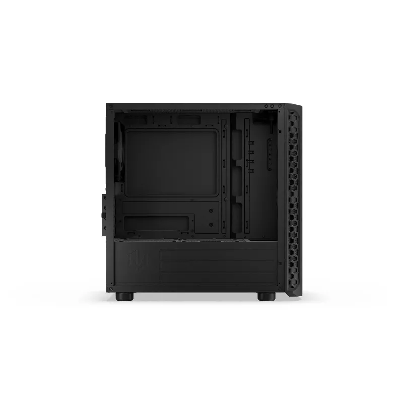 PC korpuss Endorfy Signum M30 ARGB — Micro Tower mATX, sieta priekšpuse, 3x 120 mm ARGB ventilatori, rūdīts stikls, USB-C 20 Gb/s