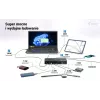 i-tec TB5 Triple Display Docking Station, 2x Thunderbolt 5, DP 2.1, 6x USB, M.2 NVMe slots, 2.5G LAN, SD/microSD, Audio, PD 140W