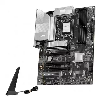 MSI PRO Z890-S WIFI6E mātesplate - Intel Z890, LGA 1851, ATX, DDR5 līdz 8800+ MT/s (OC), PCIe 5.0, M.2 Gen5, Wi-Fi 6E, 2.5G LAN