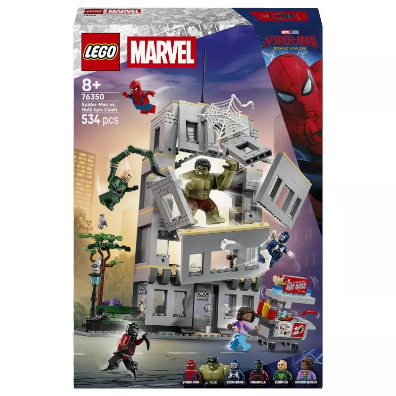 LEGO Marvel 76350 Spider-Man vs. Hulk Epic Clash (534 gab.)