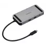 Targus DOCK429GL USB4 Dual Video 4K Mini Dock, Dual HDMI 2.0, 140W EPR PD Pass-Through, Gigabit Ethernet, Sudraba