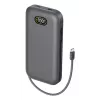 Belkin UltraCharge Pro Laptop Power Bank 27K 27000mAh 240W ar integrētu USB-C kabeli un digitālo displeju, Charcoal