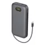 Belkin UltraCharge Pro Laptop Power Bank 27K 27000mAh 240W ar integrētu USB-C kabeli un digitālo displeju, Charcoal