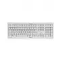 CHERRY KC 1000 Vadu USB tastatūra - Spāņu QWERTY izkārtojums, gaiši pelēka