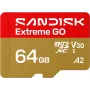 SanDisk Extreme microSDXC UHS-I 64GB atmiņas karte ar SD adapteri (170MB/s, A2, V30, U3, Class 10)