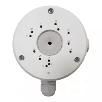 Reolink RLA-JBS1 Sadales kārba — alumīnija sakausējums, ūdensizturīga, lodes un PoE kamerām, Ø 11,4 cm, balta