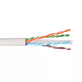 Extralink CAT6A U/UTP iekštelpu montāžas kabelis 305 m Balts EX.96631