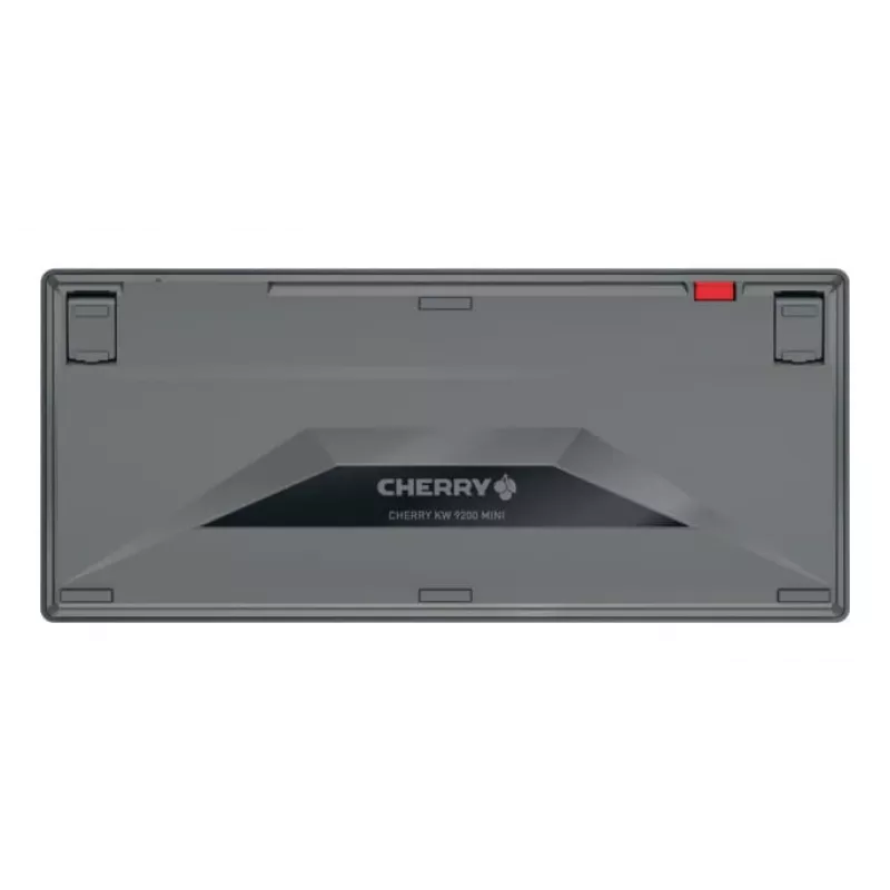 CHERRY KW 9200 MINI bezvadu kompaktā tastatūra, uzlādējama, 2,4 GHz + Bluetooth + USB-C, melna (Beļģijas AZERTY) JK-9250BE-2