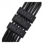 ASUS ROG Equalizer 12V-2x6 PCIe 5.1 / ATX 3.1 GPU barošanas kabelis, 0,75 m, 16 AWG, melns (90YE00BN-B0QA00)