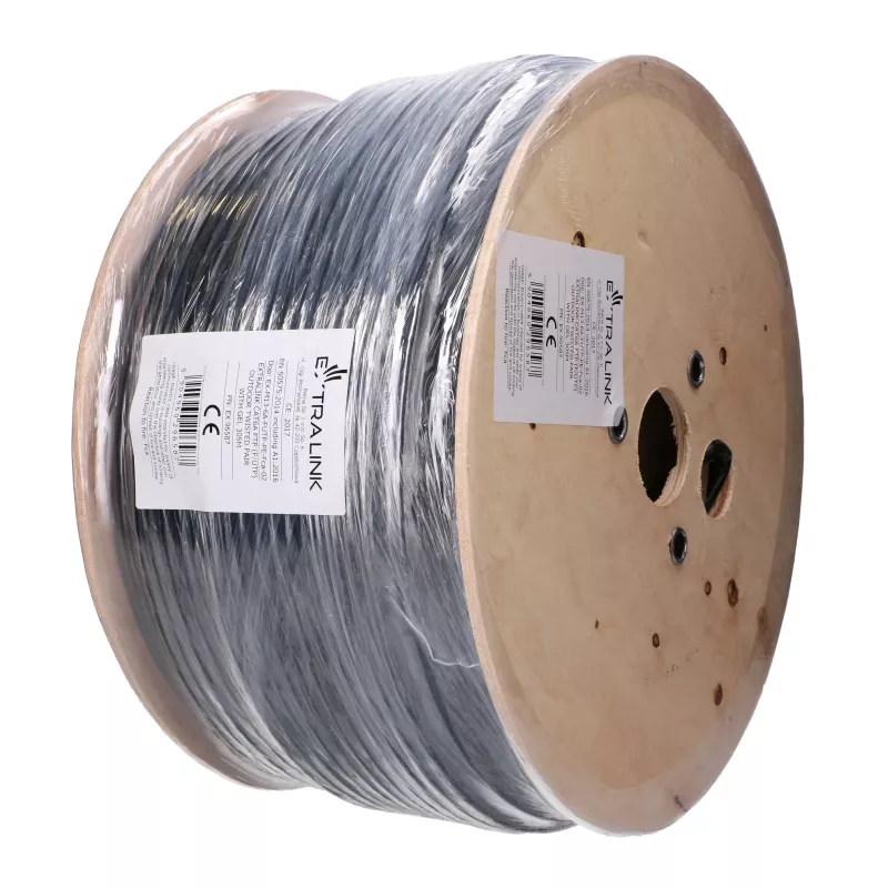 Extralink CAT6A FTP (F/UTP) āra vītā pāra kabelis ar želeju 305 m EX.96587
