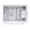 Thermaltake TR200 WS Snow White — Micro-ATX PC korpuss, siets ar īstu koka priekšējo apdari, 1x 120mm ventilators, USB-C, 360mm radiators / 365mm GPU atbalsts
