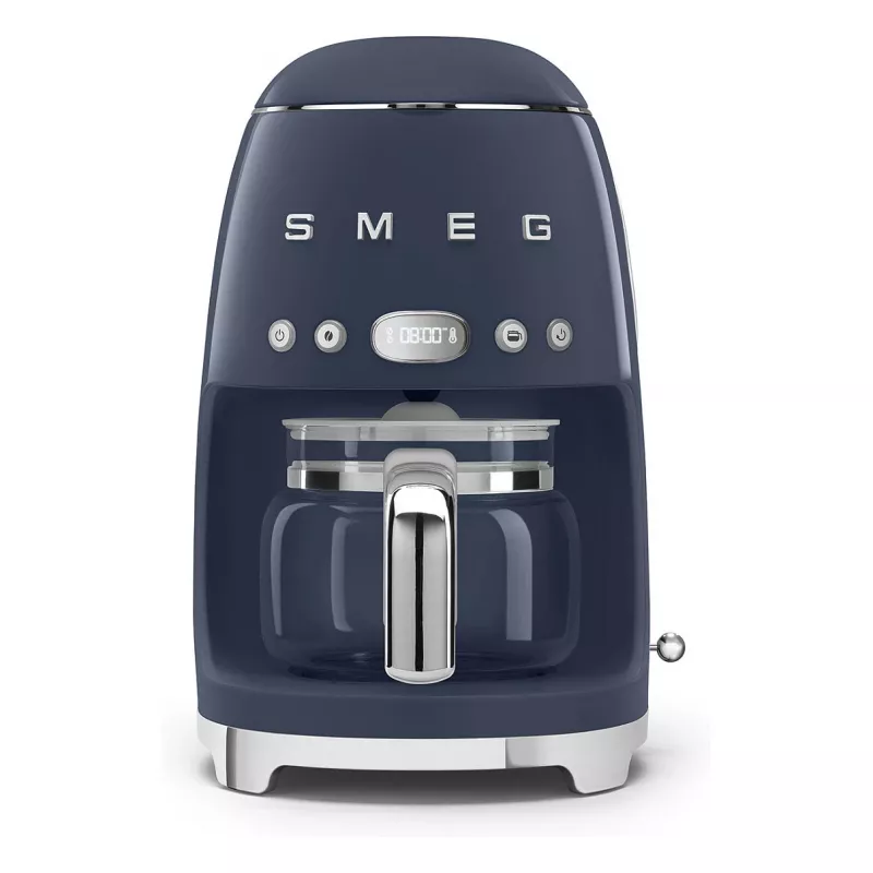 SMEG DCF02NBEU 50's Retro Style Drip Filter Coffee Machine 1.4L 10-Cup Navy Blue