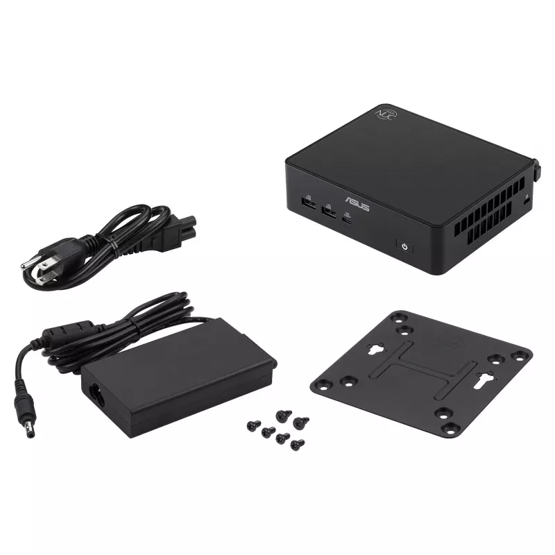 ASUS NUC 16 Pro RNUC16GDKU560002 Barebone Mini PC Intel Core Ultra 5 325 Bez RAM Bez Krātuves Bez OS Melns