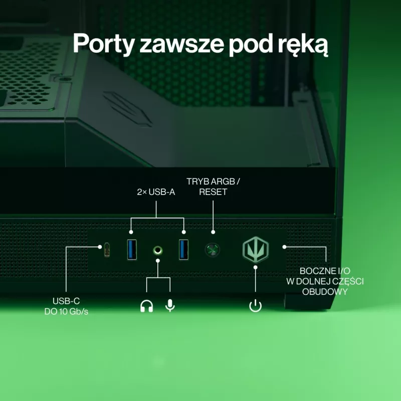 ENDORFY Fishtank 6000 Flex Mid-Tower PC korpuss - Melns, dubultrūdīts stikls, USB-C, E-ATX, Back-Connect Ready (bez ventilatoriem)