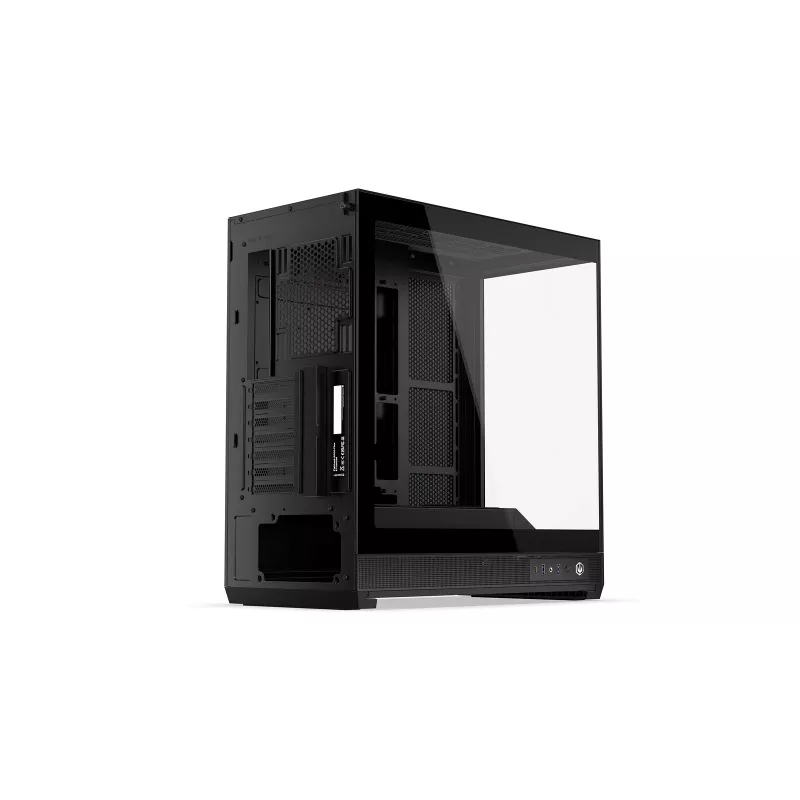 ENDORFY Fishtank 6000 Flex Mid-Tower PC korpuss - Melns, dubultrūdīts stikls, USB-C, E-ATX, Back-Connect Ready (bez ventilatoriem)