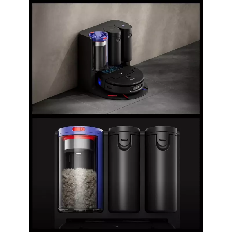 Dyson Spot+Scrub Ai Slapjās un Sausās Tīrīšanas Robots Putekļsūcējs 586183-01 Melns