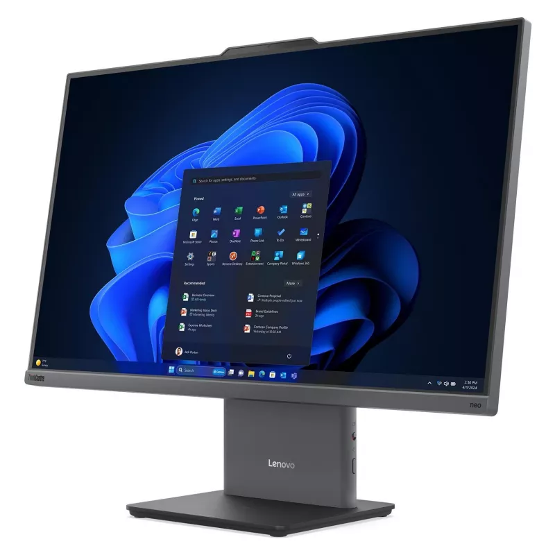 Lenovo ThinkCentre neo 50a 27 Gen 6 13QF000HGE All-in-One PC, Intel Core Ultra 5 226V, 16GB LPDDR5x, 512GB SSD, 27 collu FHD IPS, Windows 11 Pro, Luna Grey