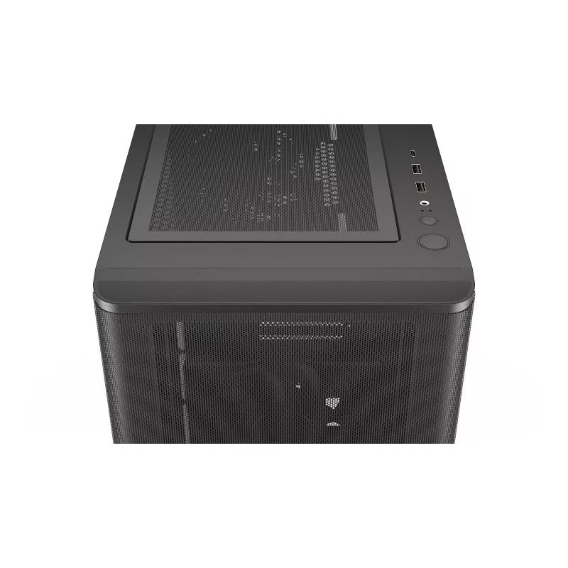ENDORFY Ventum 400 Air ATX PC Case - Black, Tempered Glass, 4x Stratus 120 PWM Fans, USB-C