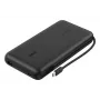 Belkin UltraCharge Pro Laptop Power Bank 25K 25000mAh 158W ar integrētu USB-C kabeli un digitālo displeju, melns