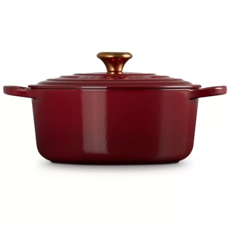 Le Creuset Signature Round Roaster 26cm 5.3L Enameled Cast Iron Rhône 21177269494441
