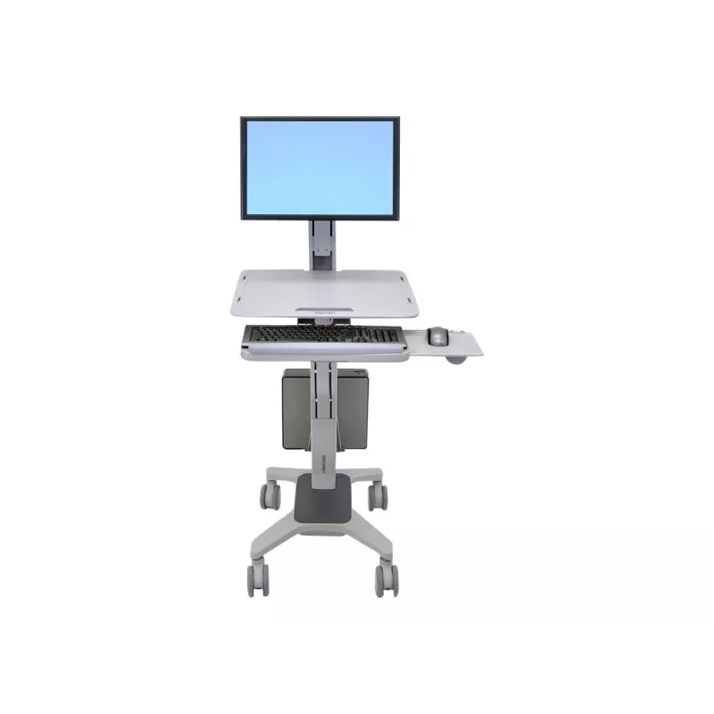 Ergotron WorkFit C-Mod Single LD Sit-Stand Workstation Cart 24-198-055 līdz 27 collām