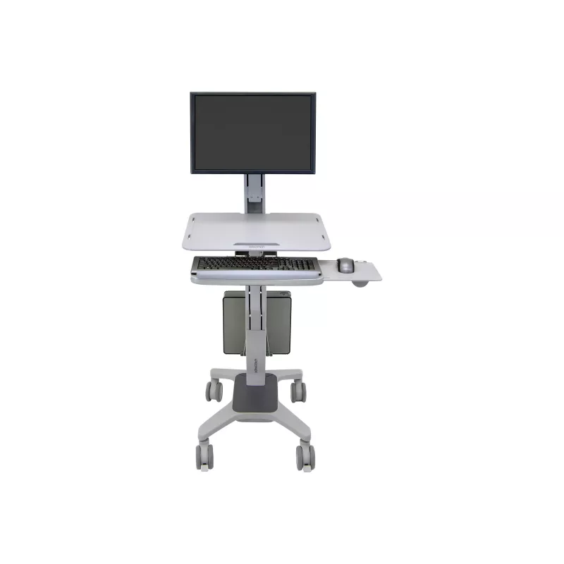 Ergotron WorkFit C-Mod Single LD Sit-Stand Workstation Cart 24-198-055 līdz 27 collām